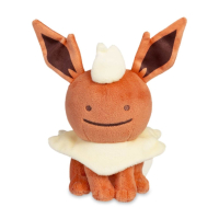 Authentic Pokemon center plush ditto transform Flareon +/- 18cm